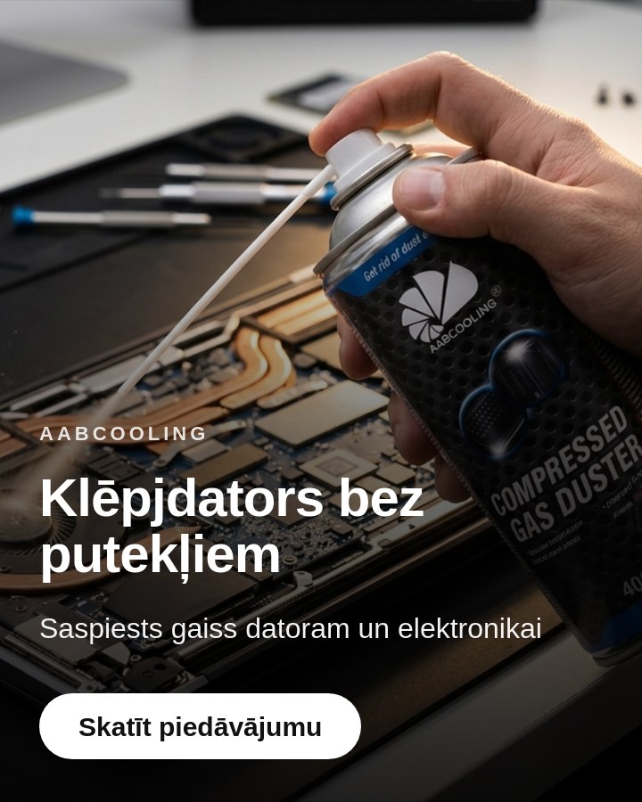 Klēpjdators – bez putekļiem
