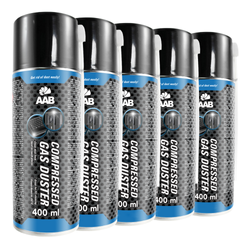 5x AABCOOLING Compressed gas duster 400ml