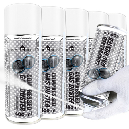5x AABCOOLING Home&Office Compressed Gas Duster 400ml – trykluft på dåse
