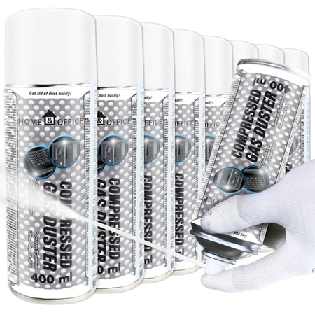 8x AABCOOLING Home&Office Compressed Gas Duster 400ml – bombe à air sec