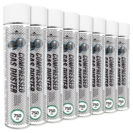 8x AABCOOLING Home&Office Compressed Gas Duster 750ml