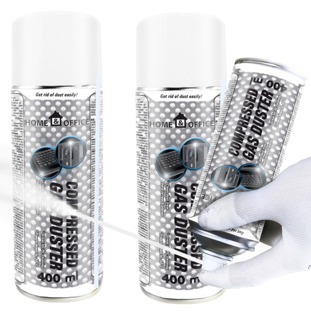 2x AABCOOLING Home&Office Compressed Gas Duster 400ml – sűrített levegő