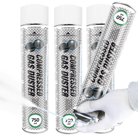 3x Compressed Air Duster AABCOOLING Home&Office 750 ml