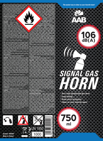 Gázkürt AABCOOLING Signal GAS Horn 750 ml