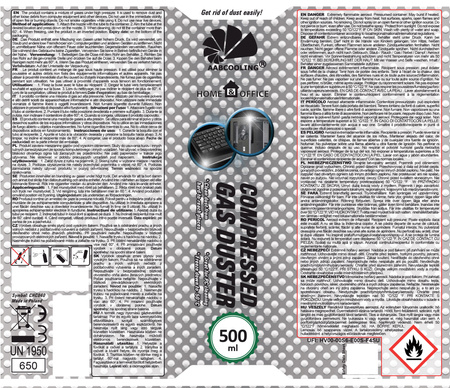 6x Sprężone powietrze AABCOOLING Home&Office 500 ml