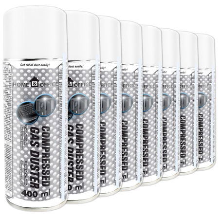 8x AABCOOLING Home&Office Compressed Gas Duster 400ml – aire comprimido