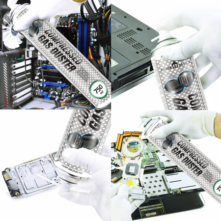 5x AABCOOLING Home&Office Compressed Gas Duster 750ml