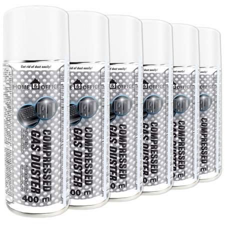 6x Stlačený vzduch AABCOOLING Home&Office 400 ml