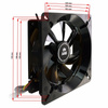 Ventilátor adapter AABCOOLING 120-ról 140 mm-re