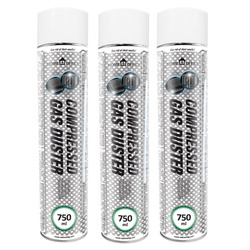 3x AABCOOLING Home&Office Compressed Gas Duster 750ml – suslėgtas oras