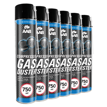 6x AABCOOLING Compressed gas duster 750ml – sűrített levegő spray
