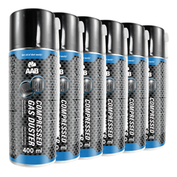 6x AABCOOLING Compressed gas duster 400ml – saspiests gaiss