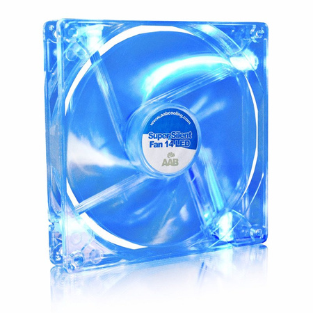 3x PC-blæser 140 mm AABCOOLING Super Silent Fan 14 Blue LED
