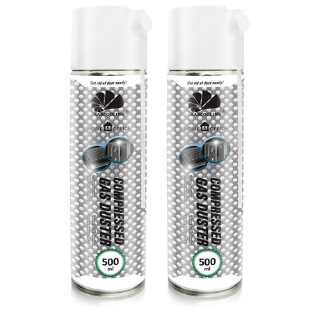 2x Compressed Air Duster AABCOOLING Home&Office 500 ml