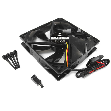 3x Kluss 120 mm ventilators AABCOOLING Super Silent R12