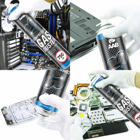 1x AABCOOLING Compressed gas duster 750ml – sűrített levegő spray