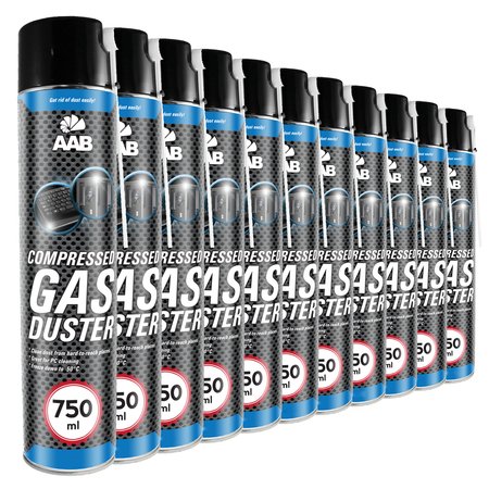 11x AABCOOLING Compressed gas duster 750ml – bombe à air sec