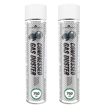 2x Home&Office Compressed Gas Duster 750ml – aire comprimido