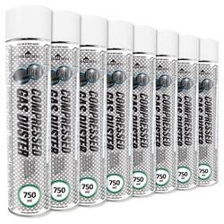 8x Home&Office Compressed Gas Duster 750ml – aria compressa spray