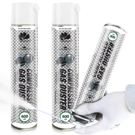 2x AABCOOLING Home&Office Compressed Gas Duster 600 ml – bombe à air sec