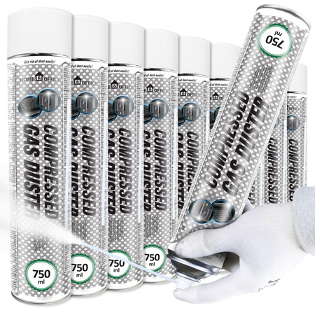 9x AABCOOLING Home&Office Compressed Gas Duster 750ml