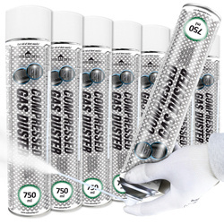 7x Home&Office Compressed Gas Duster 750ml – aria compressa spray