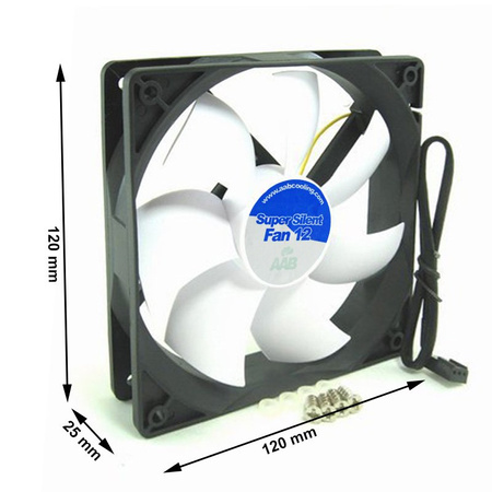 3x PC-blæser 120 mm AABCOOLING Super Silent Fan 12