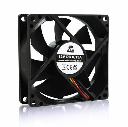 Ventilátor 80 mm AABCOOLING Black Silent Fan 8