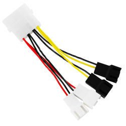 Molex skirstytuvas 4 ventiliatoriams 3-pin AABCOOLING C12