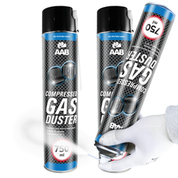 2x AABCOOLING Compressed gas duster 750ml – aria compressa spray