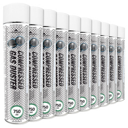 10x Home&Office Compressed Gas Duster 750ml – stlačený vzduch