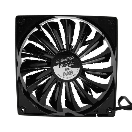 The AABCOOLING Black Silent Fan 14 is a high performance 14cm fan with up to 15 fan blades
