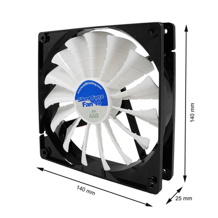 3x Ventilateur PC 140 mm AABCOOLING Silent Force Fan 14