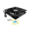 The AABCOOLING Black Silent Fan 14 is a high performance 14cm fan with up to 15 fan blades
