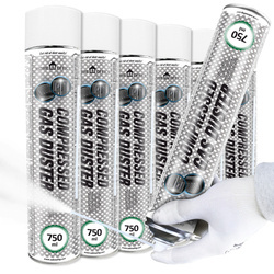 6x Home&Office Compressed Gas Duster 750ml – stlačený vzduch