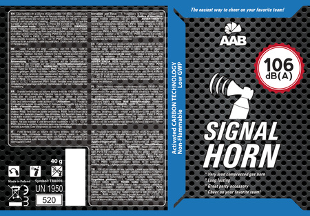 Corne de brume AABCOOLING Signal Horn 40g