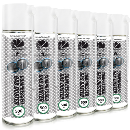 6x Druckluftspray AABCOOLING Home&Office 500 ml