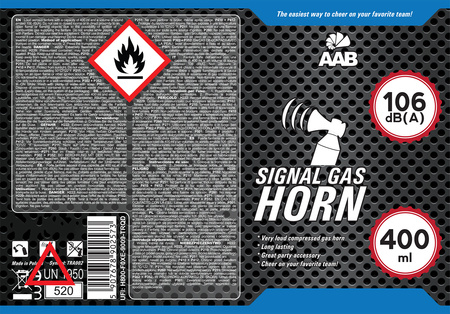2x AAB Signal GAS Horn 400ml – tromba da stadio