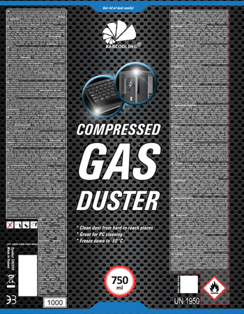 48x AABCOOLING Compressed gas duster 750ml – bombe à air sec