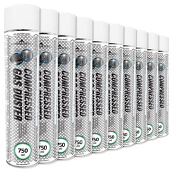 10x AABCOOLING Home&Office Compressed Gas Duster 750ml