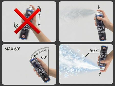 1x AABCOOLING Compressed gas duster 750ml – suruõhk