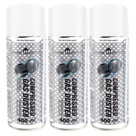 3x AABCOOLING Home&Office Compressed Gas Duster 400ml – bombe à air sec