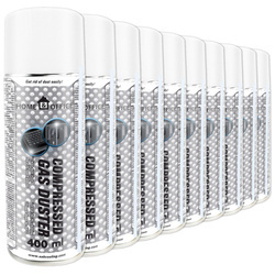 10x AABCOOLING Home&Office Compressed Gas Duster 400ml – sűrített levegő