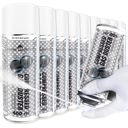 9x AABCOOLING Home&Office Compressed Gas Duster 400ml – sűrített levegő