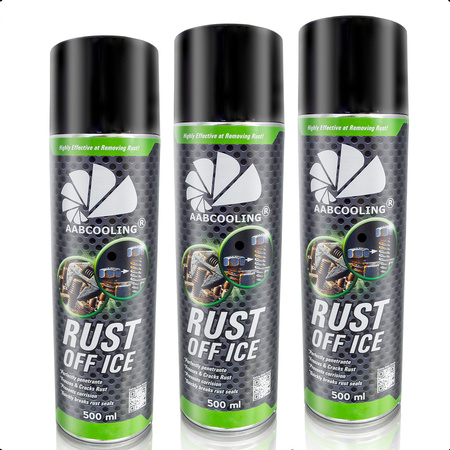 3x Dégrippant effet froid AABCOOLING Rust off ICE 500 ml