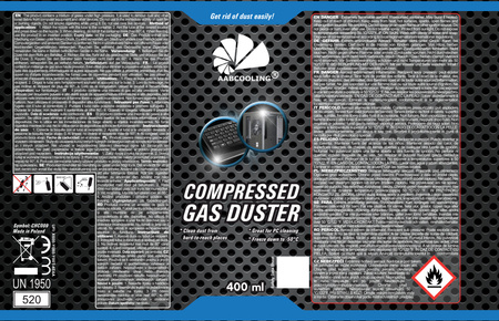 1x AABCOOLING Compressed gas duster 400ml – sprężone powietrze
