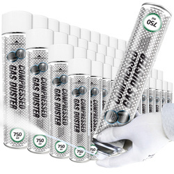 48x Home&Office Compressed Gas Duster 750ml – bombe air sec