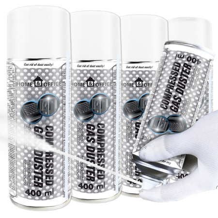 4x AABCOOLING Home&Office Compressed Gas Duster 400ml – bombe à air sec