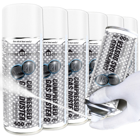 6x Druckluftspray AABCOOLING Home&Office 400 ml