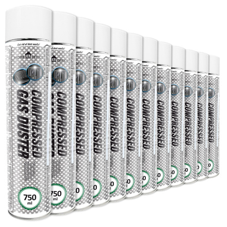 12x AABCOOLING Home&Office Compressed Gas Duster 750ml
